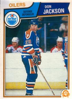 #33 Don Jackson - Edmonton Oilers - 1983-84 O-Pee-Chee Hockey