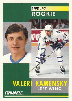#340 Valeri Kamensky - Quebec Nordiques - 1991-92 Pinnacle Hockey