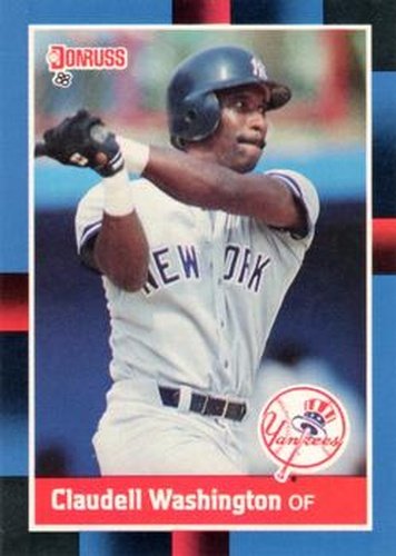 #340 Claudell Washington - New York Yankees - 1988 Donruss Baseball