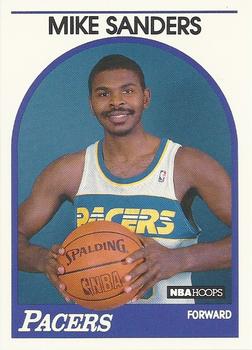 #340 Mike Sanders - Indiana Pacers - 1989-90 Hoops Basketball