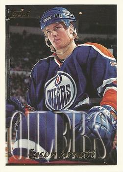 #340 Jason Arnott - Edmonton Oilers - 1995-96 Topps Hockey