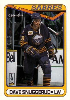 #340 Dave Snuggerud - Buffalo Sabres - 1990-91 O-Pee-Chee Hockey