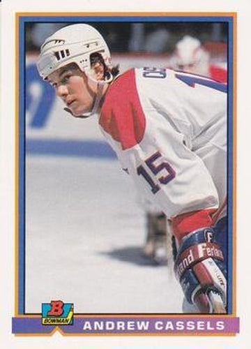 #340 Andrew Cassels - Montreal Canadiens - 1991-92 Bowman Hockey