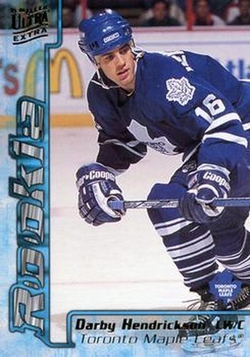#340 Darby Hendrickson - Toronto Maple Leafs - 1995-96 Ultra Hockey