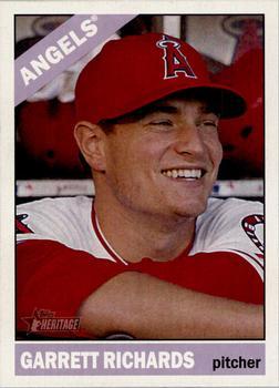 #340 Garrett Richards - Los Angeles Angels - 2015 Topps Heritage Baseball