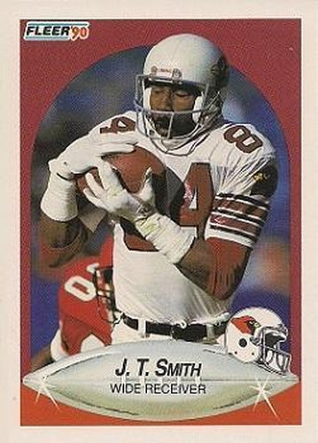 #340 J.T. Smith - Phoenix Cardinals - 1990 Fleer Football