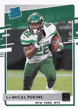 #340 La'Mical Perine - New York Jets - 2020 Donruss Football