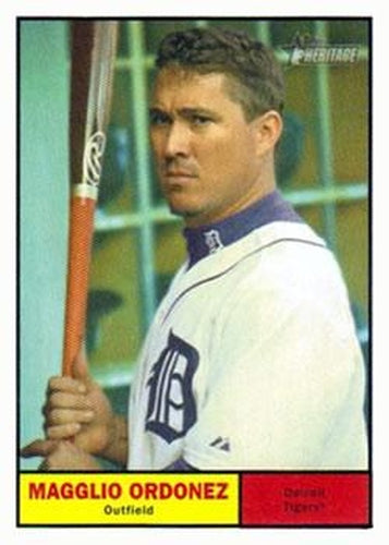 #340 Magglio Ordonez - Detroit Tigers - 2010 Topps Heritage Baseball