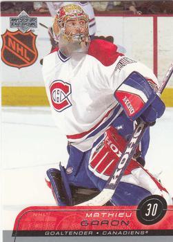 #340 Mathieu Garon - Montreal Canadiens - 2002-03 Upper Deck Hockey