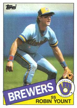 #340 Robin Yount - Milwaukee Brewers - 1985 Topps Baseball