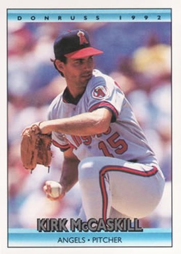 #340 Kirk McCaskill - California Angels - 1992 Donruss Baseball
