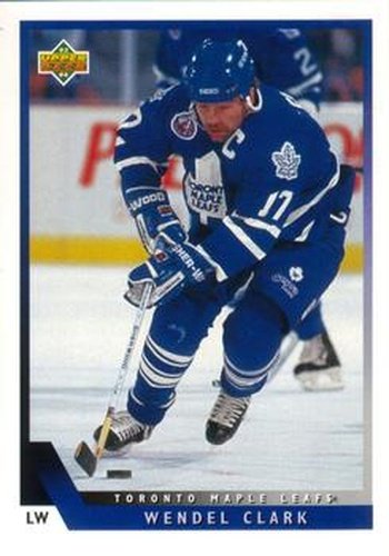 #340 Wendel Clark - Toronto Maple Leafs - 1993-94 Upper Deck Hockey
