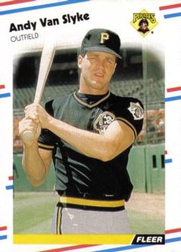 #341 Andy Van Slyke - Pittsburgh Pirates - 1988 Fleer Baseball