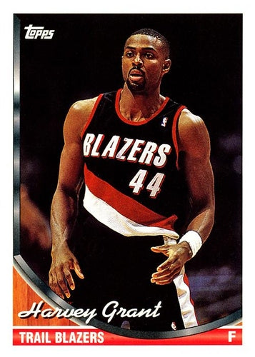#341 Harvey Grant - Portland Trail Blazers - 1993-94 Topps Basketball