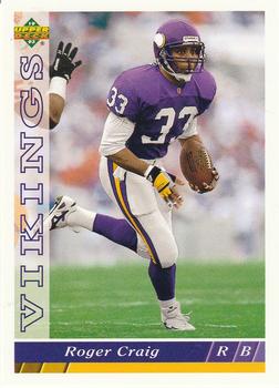 #341 Roger Craig - Minnesota Vikings - 1993 Upper Deck Football