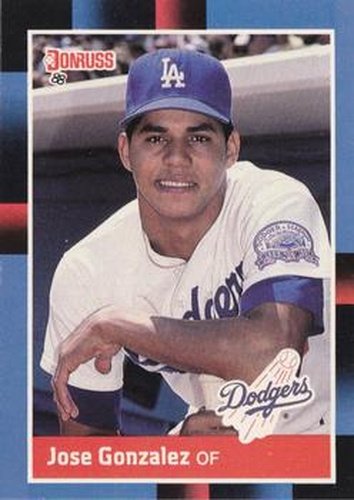 #341 Jose Gonzalez - Los Angeles Dodgers - 1988 Donruss Baseball