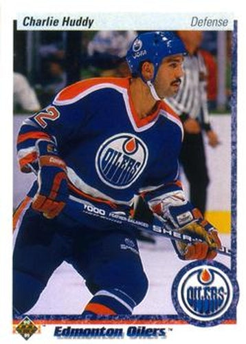 #341 Charlie Huddy - Edmonton Oilers - 1990-91 Upper Deck Hockey