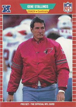 #341 Gene Stallings - Phoenix Cardinals - 1989 Pro Set Football