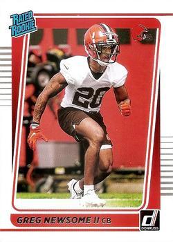 #341 Greg Newsome II - Cleveland Browns - 2021 Donruss Football