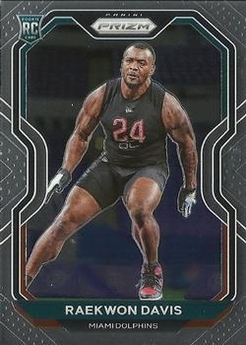 #341 Raekwon Davis - Miami Dolphins - 2020 Panini Prizm Football