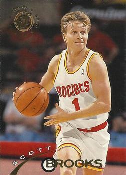 #341 Scott Brooks - Houston Rockets - 1994-95 Stadium Club Basketball