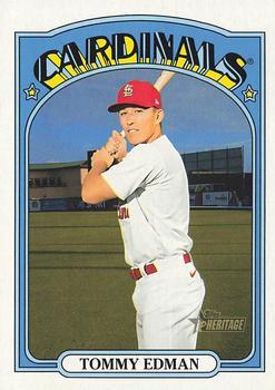 #341 Tommy Edman - St. Louis Cardinals - 2021 Topps Heritage Baseball