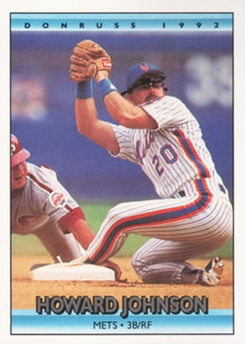 #341 Howard Johnson - New York Mets - 1992 Donruss Baseball