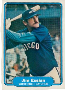 #341 Jim Essian - Chicago White Sox - 1982 Fleer Baseball