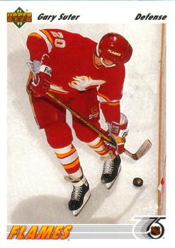#341 Gary Suter - Calgary Flames - 1991-92 Upper Deck Hockey