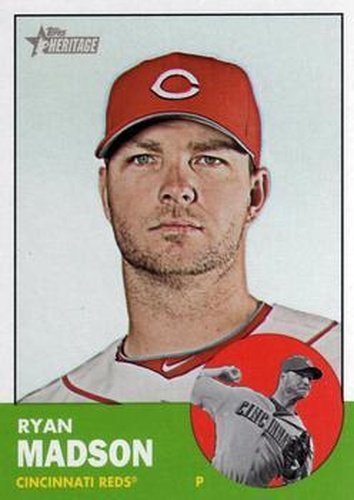 #341a Ryan Madson - Cincinnati Reds - 2012 Topps Heritage Baseball