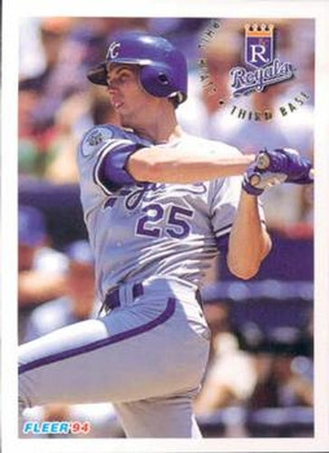 #160 Phil Hiatt - Kansas City Royals - 1994 Fleer Baseball