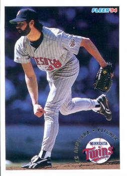 #198 Rick Aguilera - Minnesota Twins - 1994 Fleer Baseball