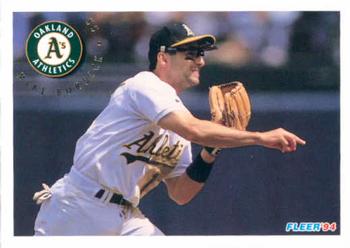 #255 Mike Bordick - Oakland Athletics - 1994 Fleer Baseball