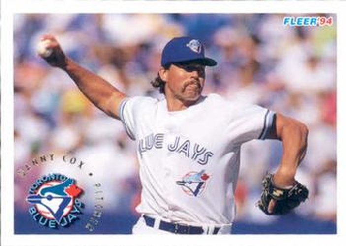 #329 Danny Cox - Toronto Blue Jays - 1994 Fleer Baseball