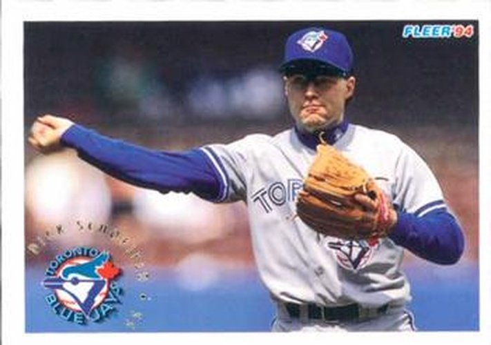 #341 Dick Schofield - Toronto Blue Jays - 1994 Fleer Baseball