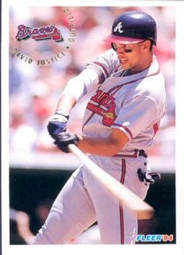 361 David Justice - Atlanta Braves - 1994 Fleer Baseball
