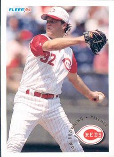 #406 Tom Browning - Cincinnati Reds - 1994 Fleer Baseball
