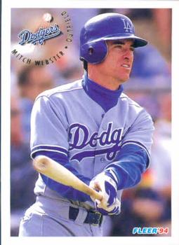 #528 Mitch Webster - Los Angeles Dodgers - 1994 Fleer Baseball