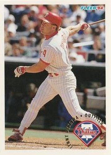 #587 Lenny Dykstra - Philadelphia Phillies - 1994 Fleer Baseball