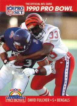 #342 David Fulcher - Cincinnati Bengals - 1990 Pro Set Football