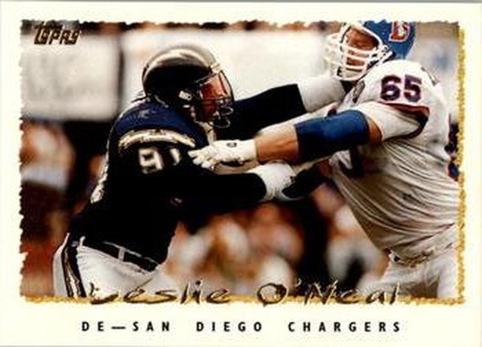 #342 Leslie O'Neal - San Diego Chargers - 1995 Topps Football