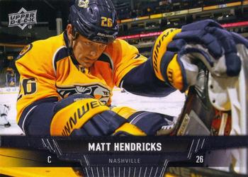 #342 Matt Hendricks - Nashville Predators - 2013-14 Upper Deck Hockey