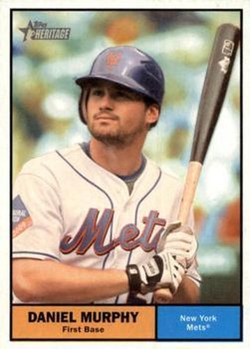#342 Daniel Murphy - New York Mets - 2010 Topps Heritage Baseball