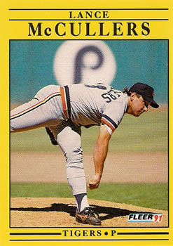 #342 Lance McCullers - Detroit Tigers - 1991 Fleer Baseball