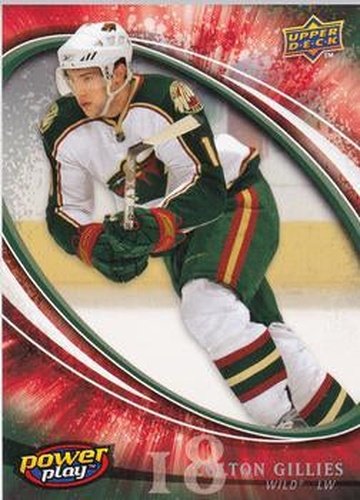 #342 Colton Gillies - Minnesota Wild - 2008-09 Upper Deck Power Play Box Set Hockey