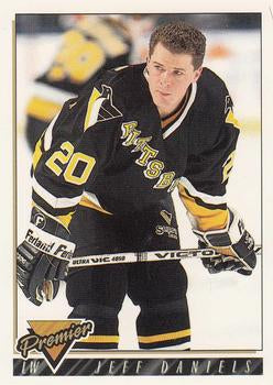 #343 Jeff Daniels - Pittsburgh Penguins - 1993-94 Topps Premier Hockey