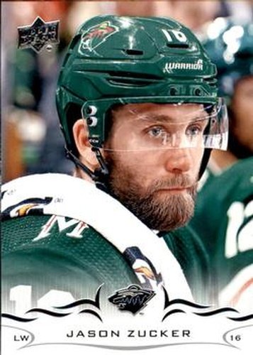 #343 Jason Zucker - Minnesota Wild - 2018-19 Upper Deck Hockey