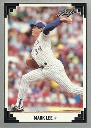 #343 Mark Lee - Milwaukee Brewers - 1991 Leaf Baseball
