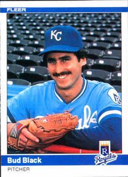 #343 Bud Black - Kansas City Royals - 1984 Fleer Baseball