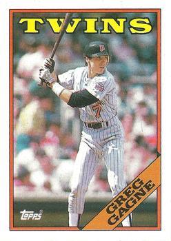 #343 Greg Gagne - Minnesota Twins - 1988 Topps Baseball